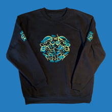 Load image into Gallery viewer, Aquatic 'Coral' embroidered crewneck