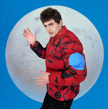 Load image into Gallery viewer, "SPACE PUFFER" Deep red