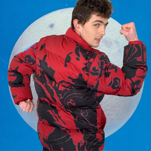 Load image into Gallery viewer, "SPACE PUFFER" Deep red