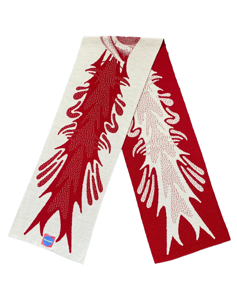 'Lava' pure woollen scarf