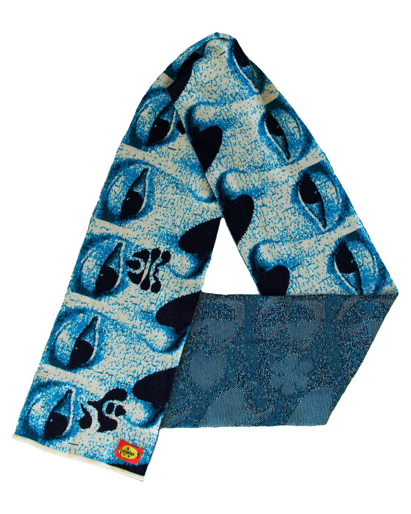 'eye for an eye' pure woollen scarf