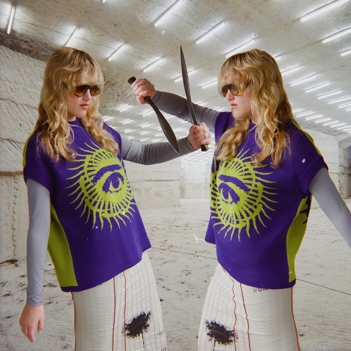 Purple 'Cyclopes' Unisex Vest