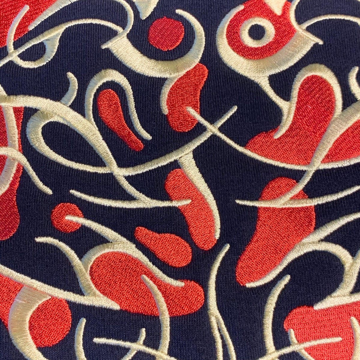 Strawberry 'Coral' Embroidered Crewneck