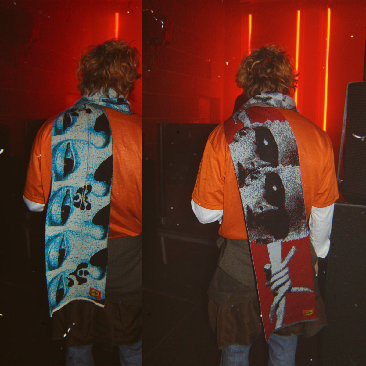 'eye for an eye' pure woollen scarf