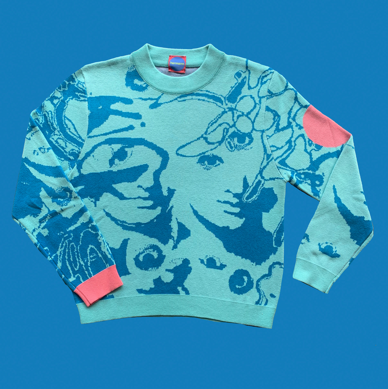 Alien Knit - Aquatic Blue