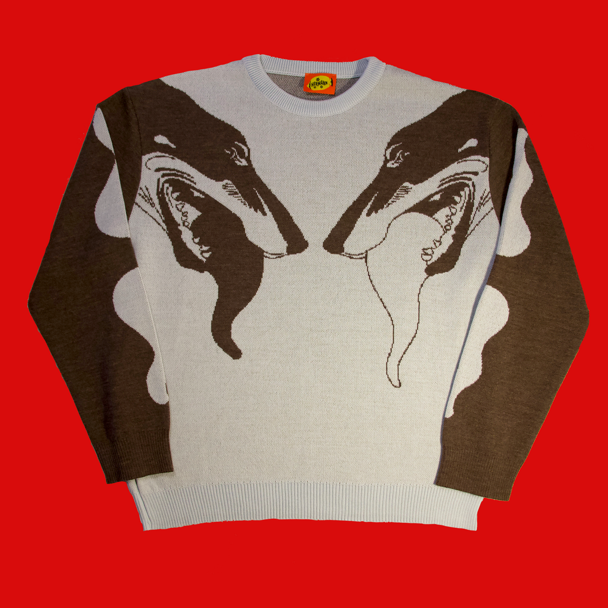 Sea-mist/Mocha 'hound knit
